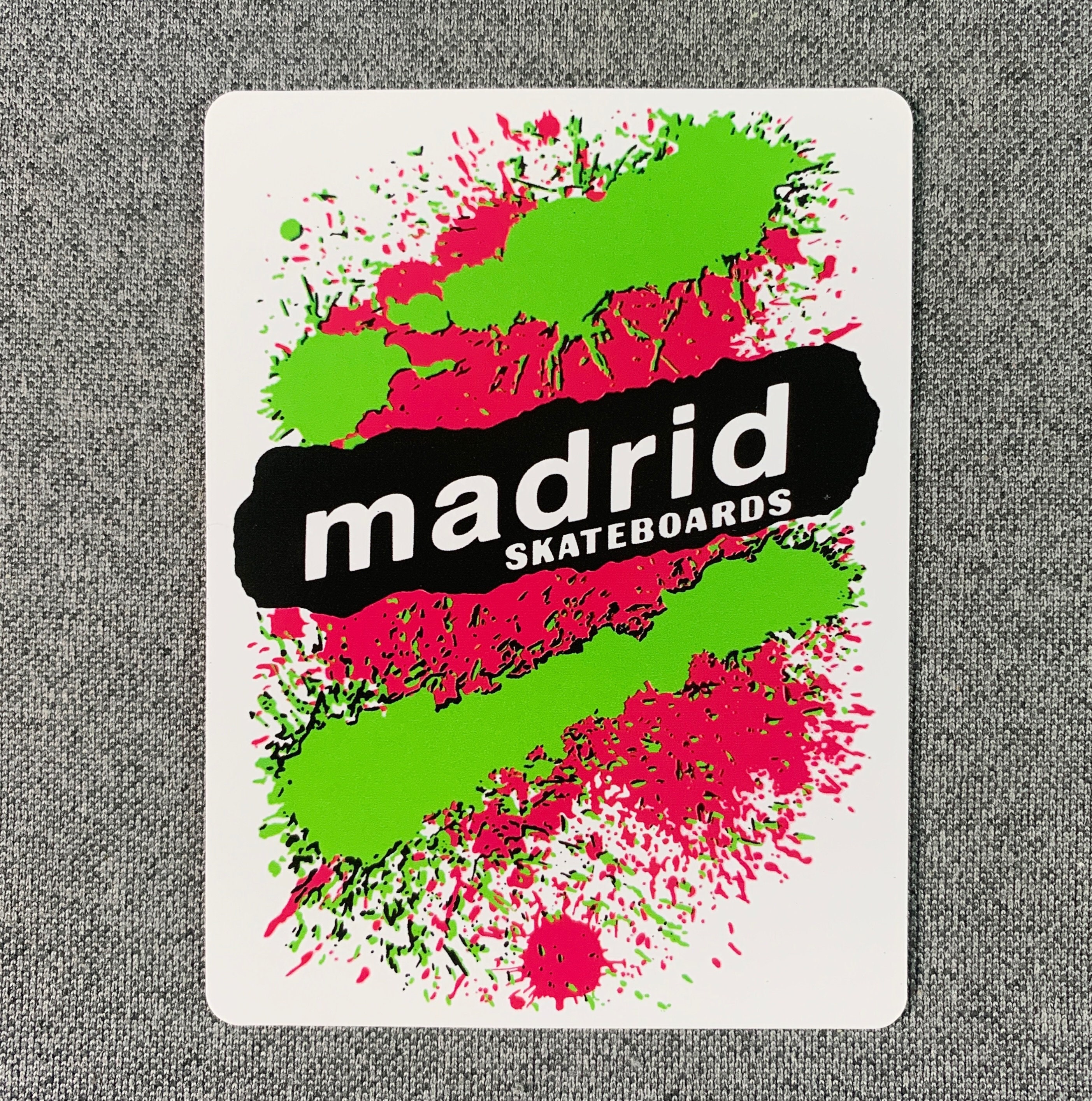 MADRID Explosion Skateboard Sticker 4
