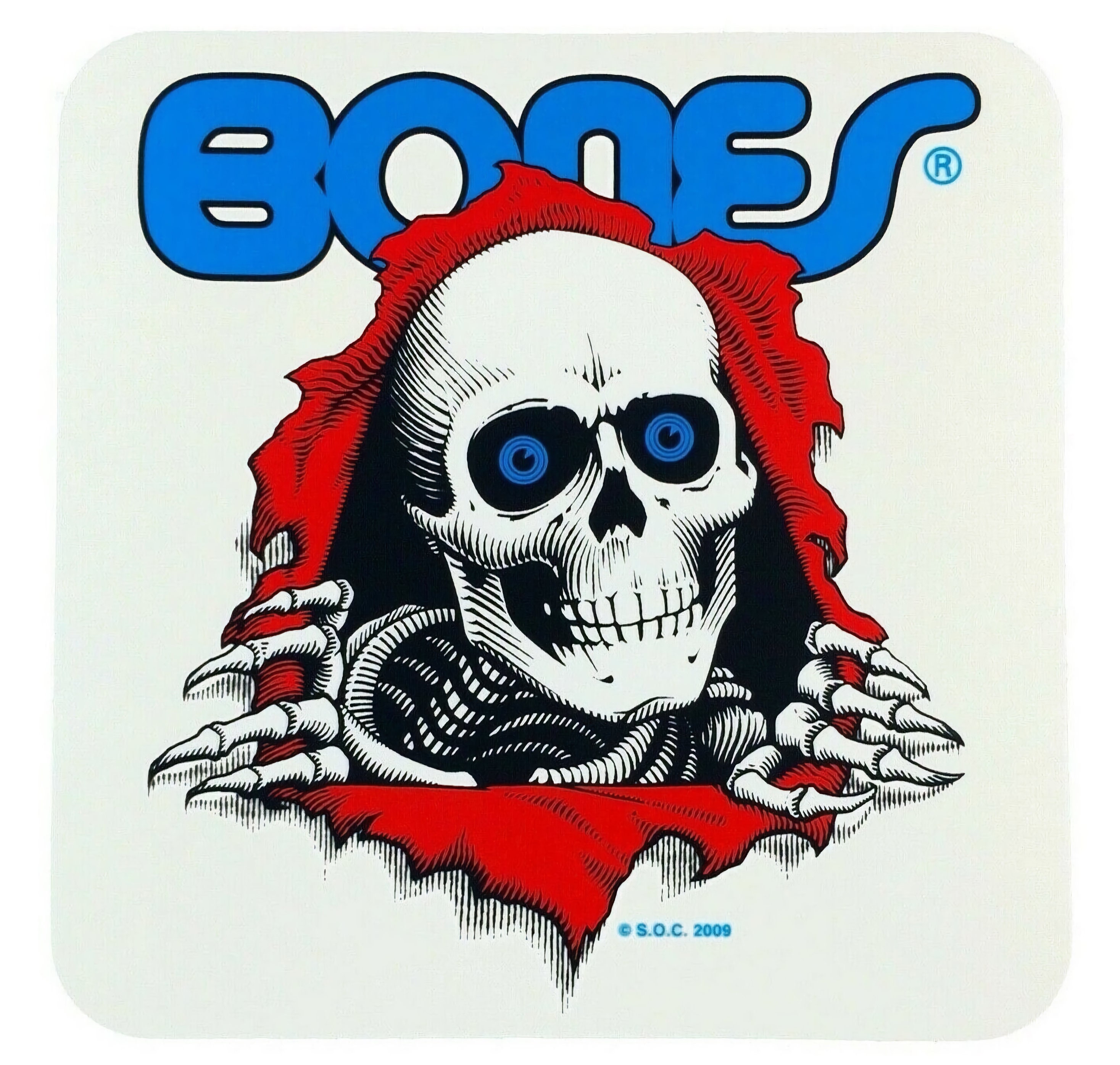 Powell Peralta Bones Ripper Skateboard Sticker 5