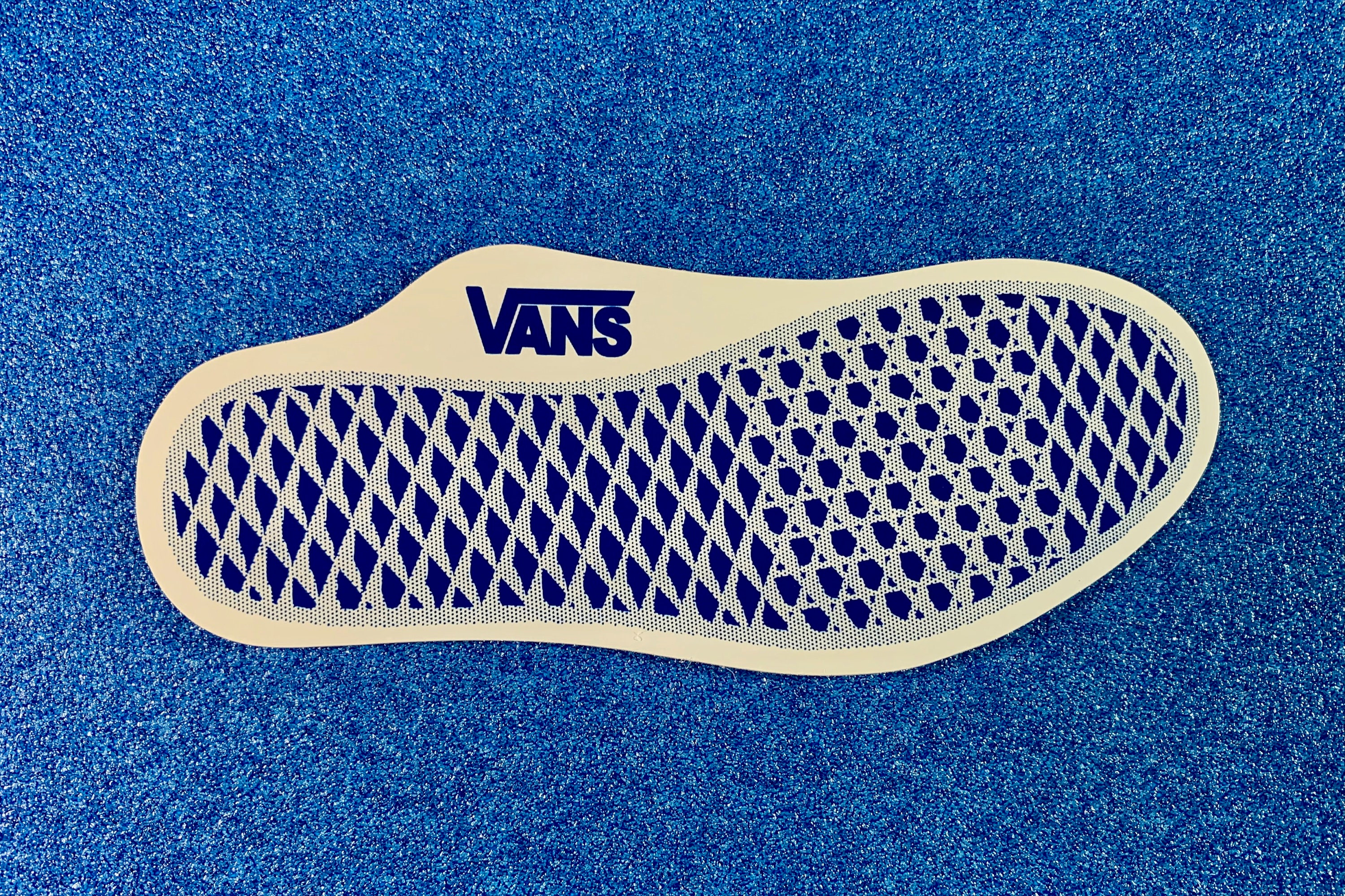 VANS of Wall Skateboard Sticker Blue Red 6 Etsy