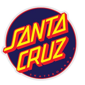 Santa Cruz Other Dot Blue Skateboard Sticker 3&quot;