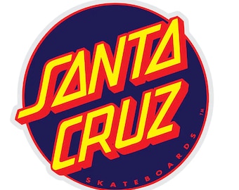 Santa Cruz Other Dot Blue Skateboard Sticker 3&quot;