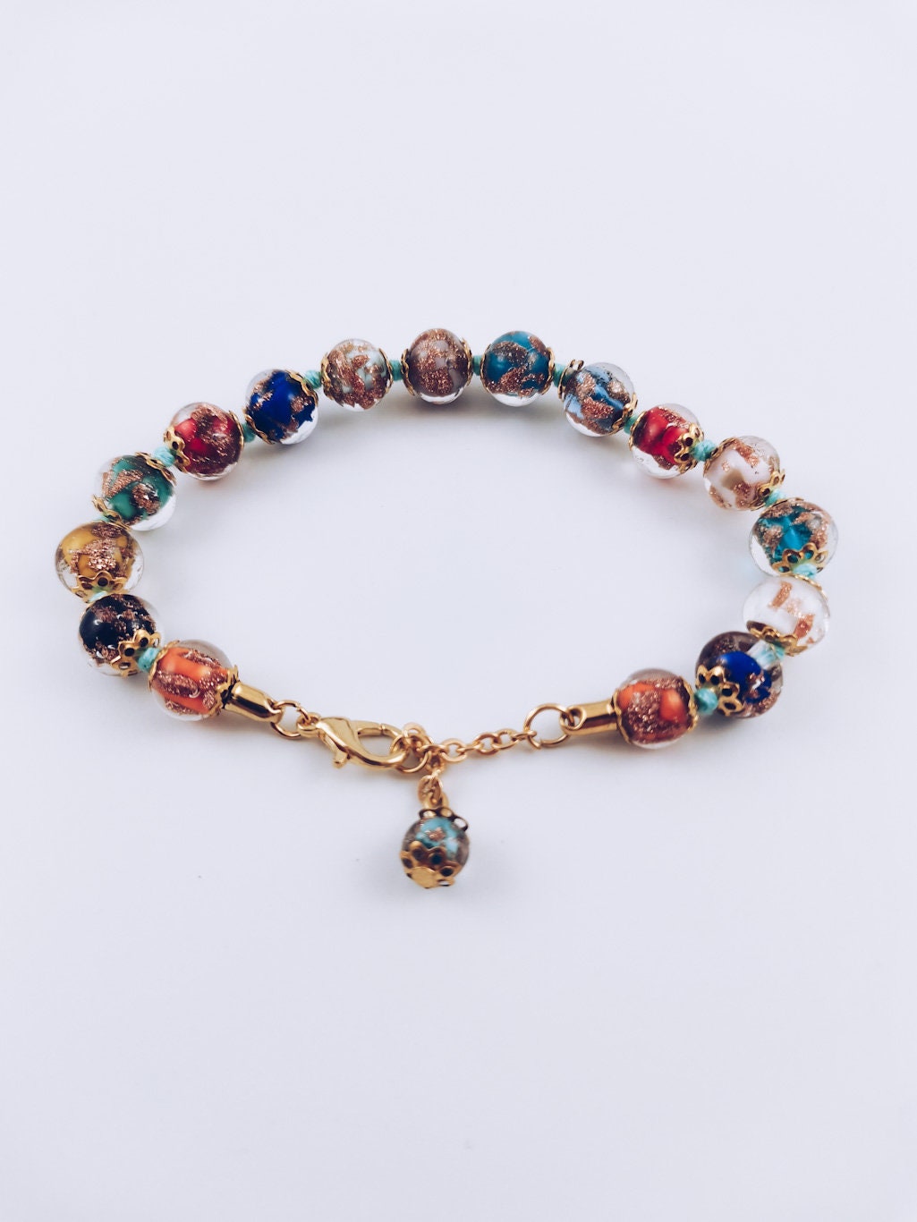 Murano glass italian bracelet - Etsy 日本