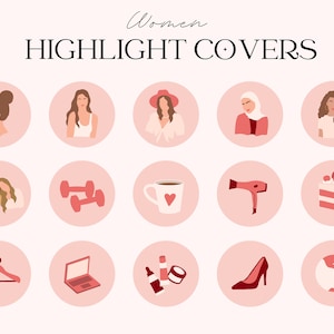 Capas femininas de destaque para Instagram, Ícones de feminismo Ig Story, Palavras de estilo de vida Capas de histórias do Instagram, Destaques do Blogger Ig