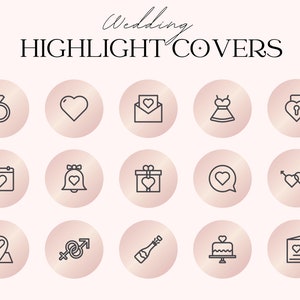 Hochzeit Highlight Cover für Instagram, Ig Story Icons, Lifestyle Words Instagram Story Cover, Blogger Ig Highlights