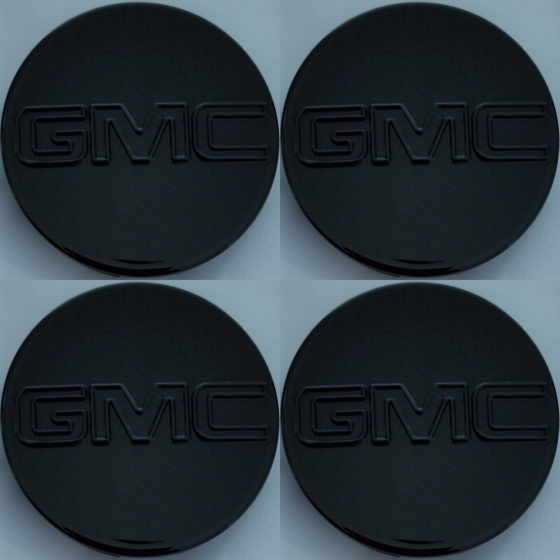 4 Center Caps For GMC Black Sierra Yukon XL Denali Hub Cap Etsy