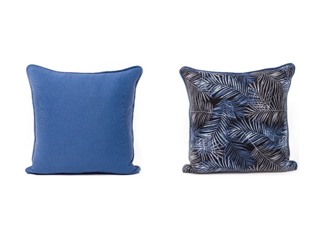 Dark Blue Throw Pillow Covers Blue Throw Pillows 20x20 Solid Cushion