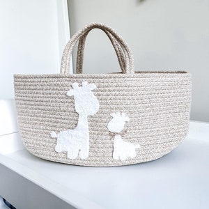 Boucle Safari Giraffe Windeltasche, Neugeborenen Geschenk, Baby-Dusche-Geschenk, Kinderzimmer Lagerung, Baby Geschenk, Baby Organisator, Windel Caddy UK