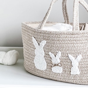 Boucle Nappy Caddy, Newborn Gift, Baby Shower Gift, Nursery Storage, Nappy Storage, Baby Gift, Baby Organiser, Nappy Caddy UK