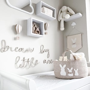 Dream Big Little One Wire Zeichen - Baumwolle Kinderzimmer Wanddekoration
