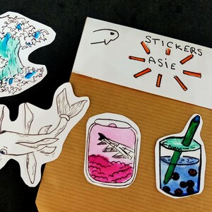 lot de stickers sur le thème de l'Asie