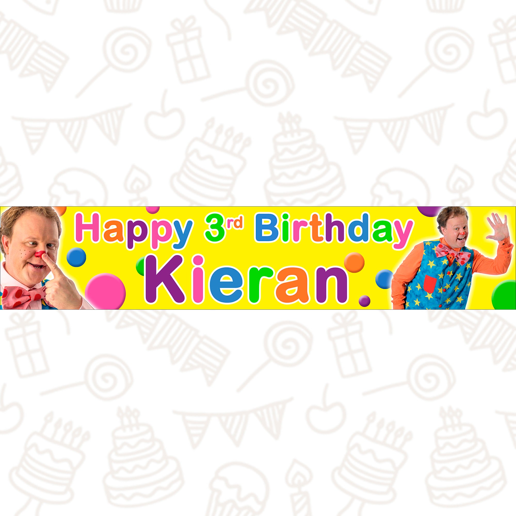 2 x Personalised Mr Tumble Birthday Banners Etsy