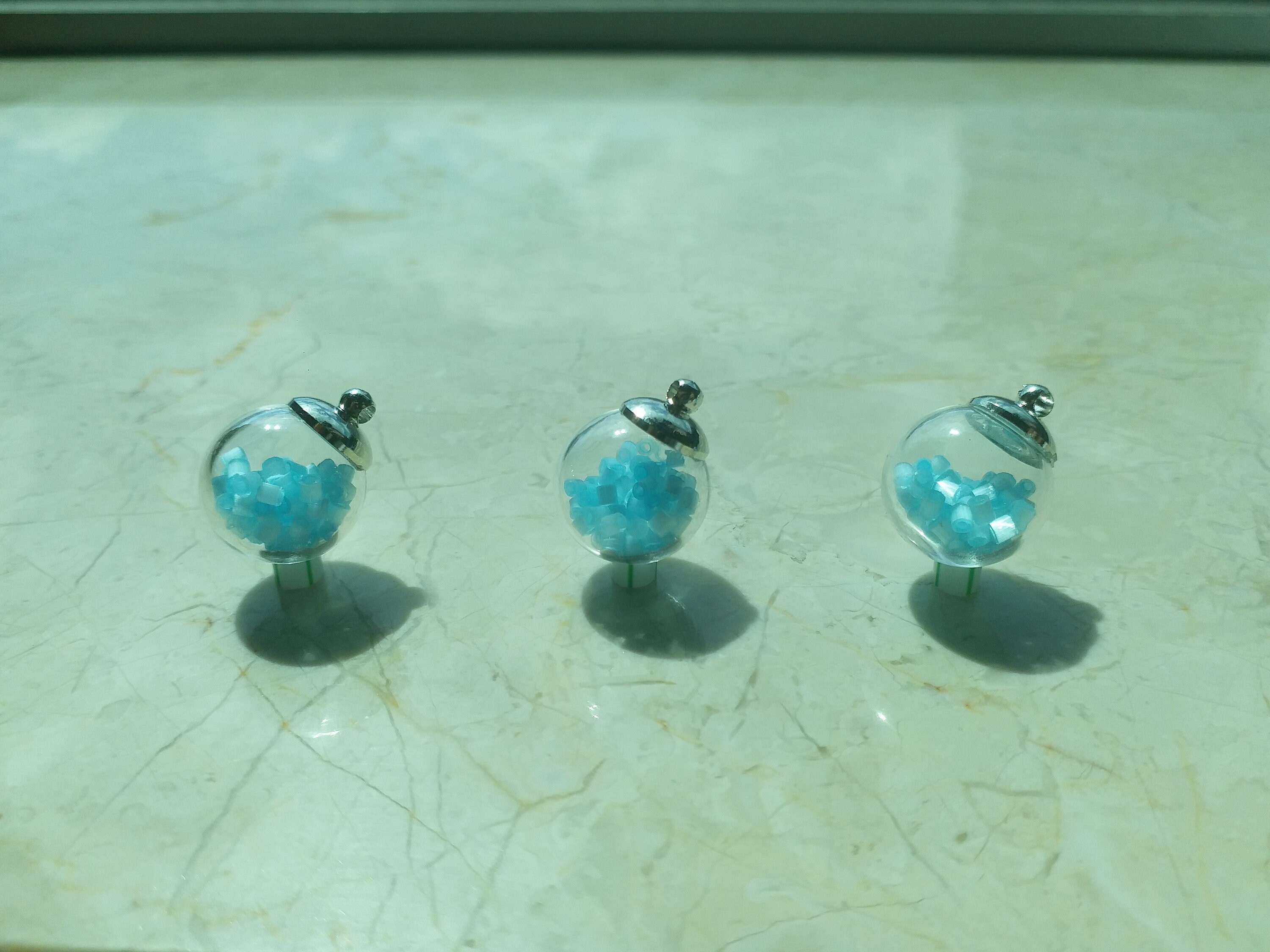 Handmade necklace glass ball necklace bead necklace miracle Etsy