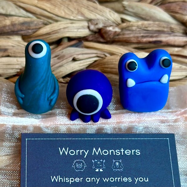 Worry Monsters Worry Dolls Kids Anxiety Nightmares Bad Dreams Gifts Pocket Pet Good Luck Charm Worry Doll Pocket Pet