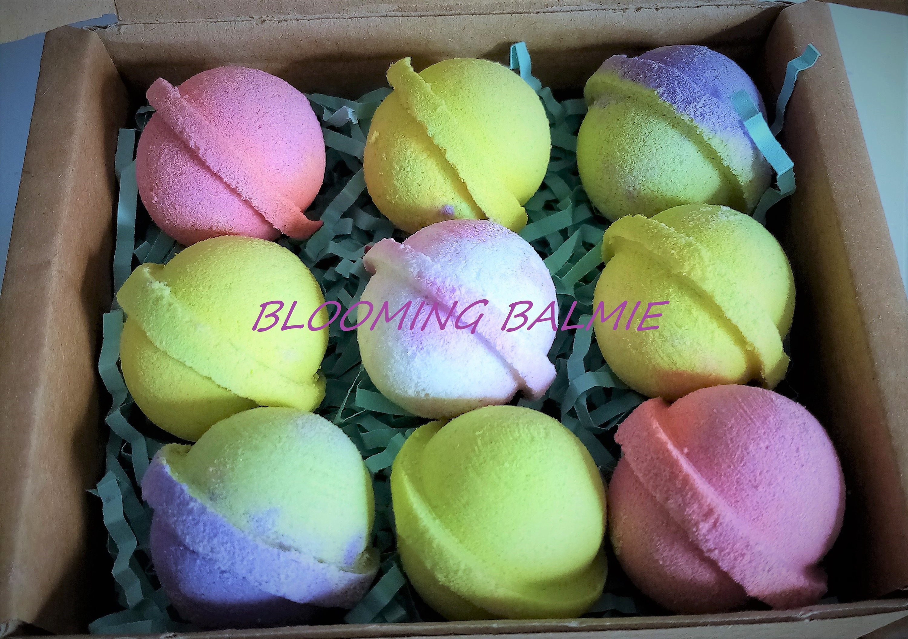 Vegan friendly pack of 9 mini bath bombs 1 inch Etsy