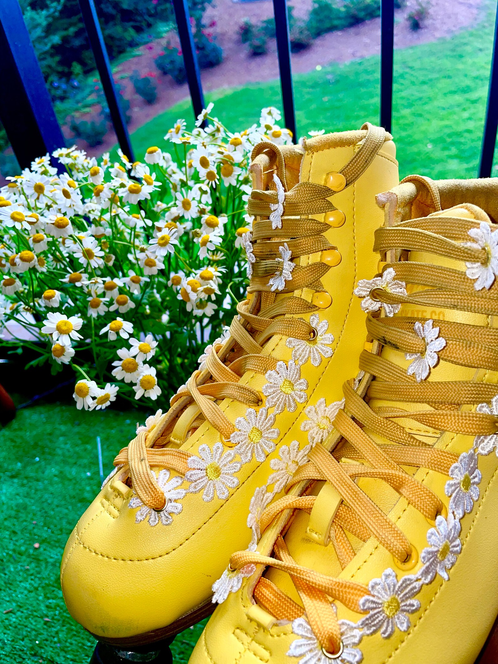 Daisy Roller Skate/shoe Accessory 1 Pair 2 Chains Total Etsy