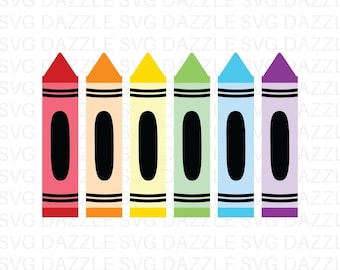 crayons clipart black and white