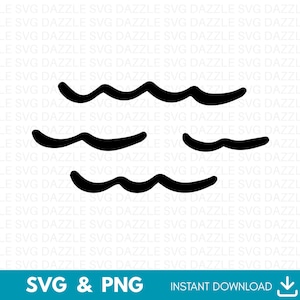 Beach Waves Svg, Ocean Wave SVG, Beach Svg, Summer Waves Svg, Waves Vector, Waves Clip Art, Commercial Use, Cricut Cut File