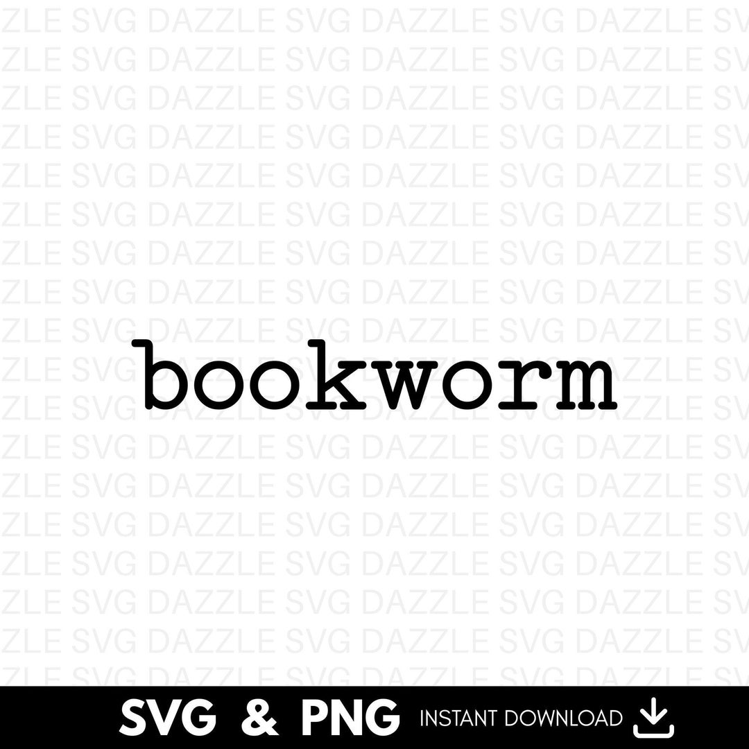 Book Worm Svg Png, Book Lover Svg, Librarian Svg, Reading Svg, Book Svg ...