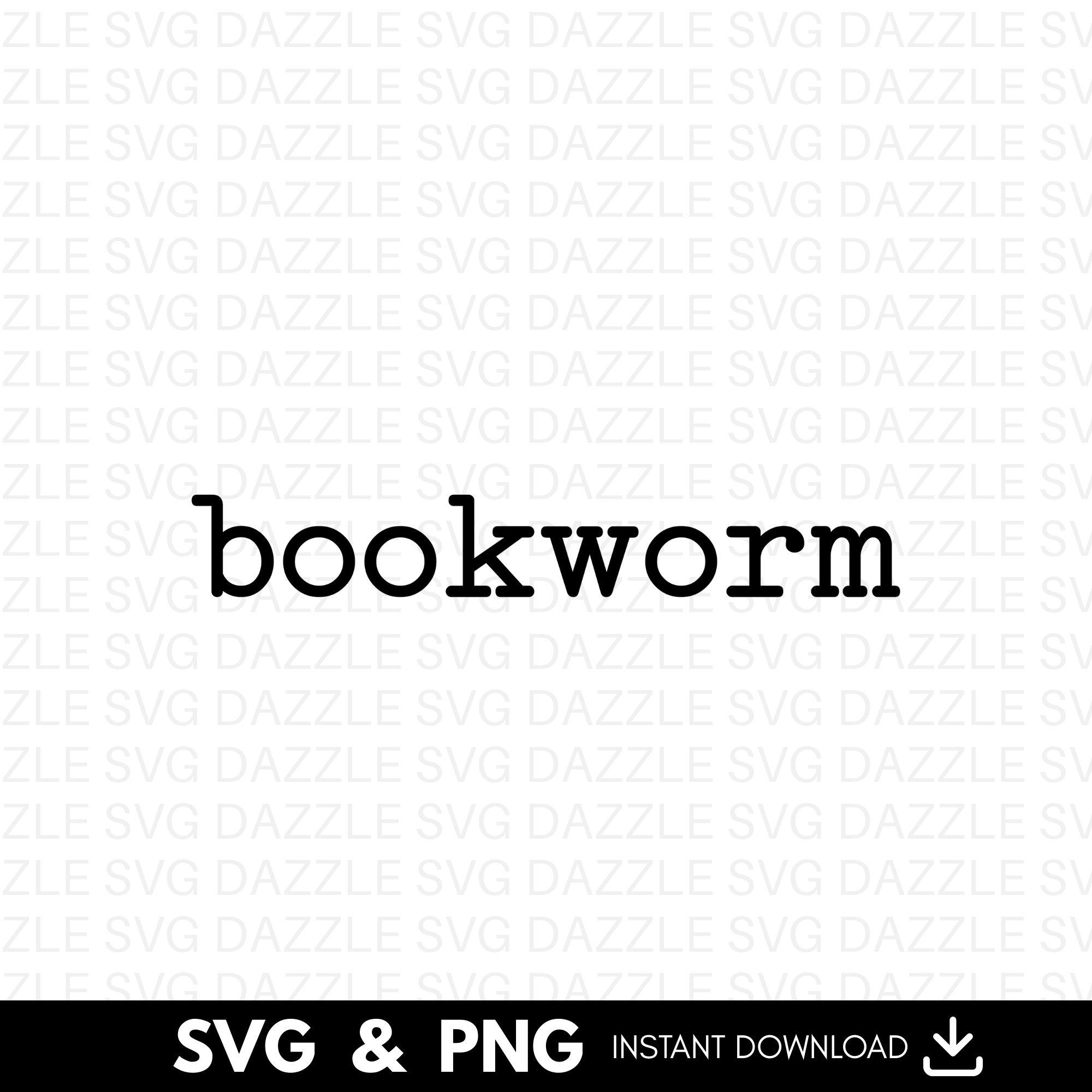 Book Worm Svg Png, Book Lover Svg, Librarian Svg, Reading Svg, Book Svg ...