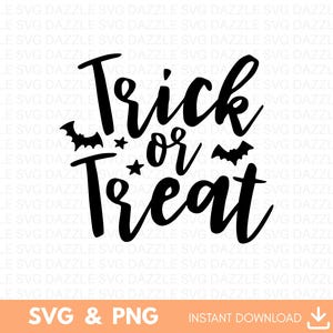 Trick or Treat Svg, Trick or Treat Png, Halloween Svg, Fall Svg, Trick or Treat Svg Cut File, Halloween Clipart Svg, Trick or Treat Bag Svg