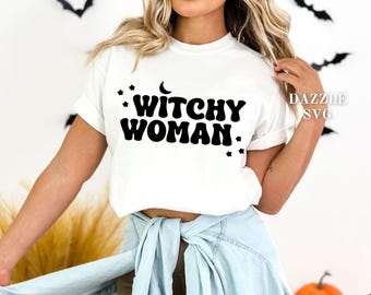 Witchy Woman Svg, Witch Svg, Halloween Svg, Witch Shirt SVG, Spooky Vibes Svg, Witchy Vibes Svg,  Mama Witch Svg, Funny Halloween Svg