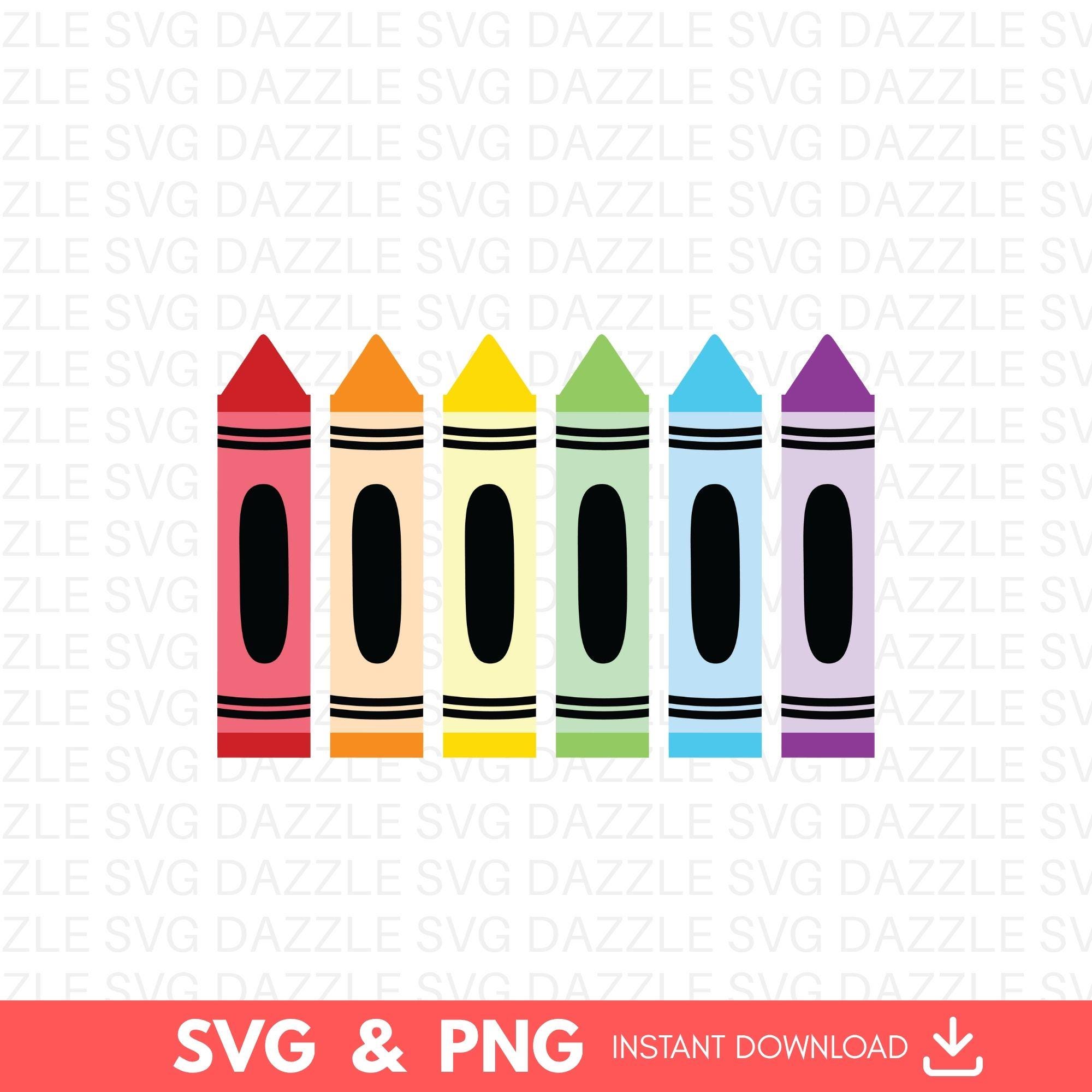 Crayons Svg, Back to School Svg, Teacher Svg, Art Svg, Crayon Cut File ...