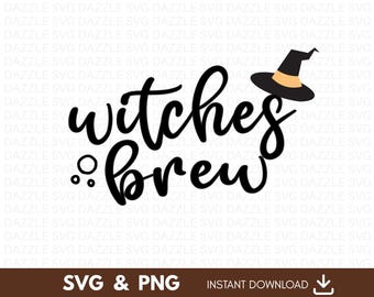 Witches Brew SVG, Witch Hat, Halloween Shirt (Digital Download)