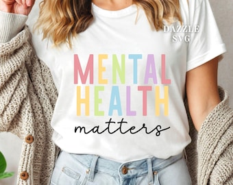 Imagem SVG e PNG sobre a importância da saúde mental (Download instantâneo)