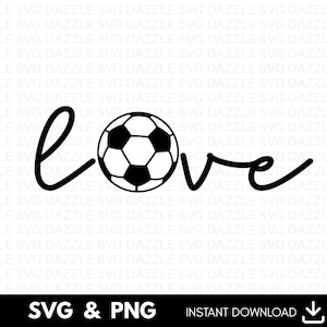 Football SVG PNG, svg amour football, maillot de football Svg, ballon de football Clipart svg, ambiance Game Day, j'aime football Svg, chemise de fan de football, fichier de football