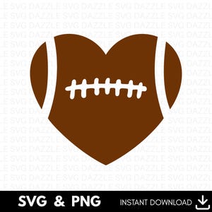 Football Heart Svg, Love Football Svg, Football Love Heart Svg, Football American Heart SVG, Heart SVG, Football Svg, Football Clipart
