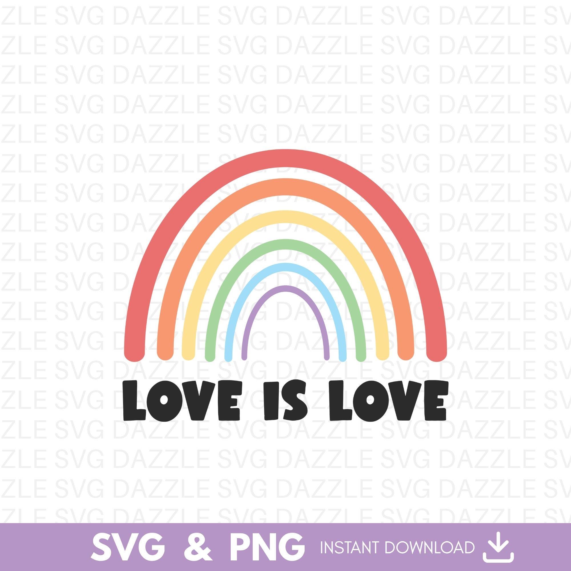 Rainbow SVG, Love is Love Svg, Equality Svg, Love SVG, Love Quote Svg ...
