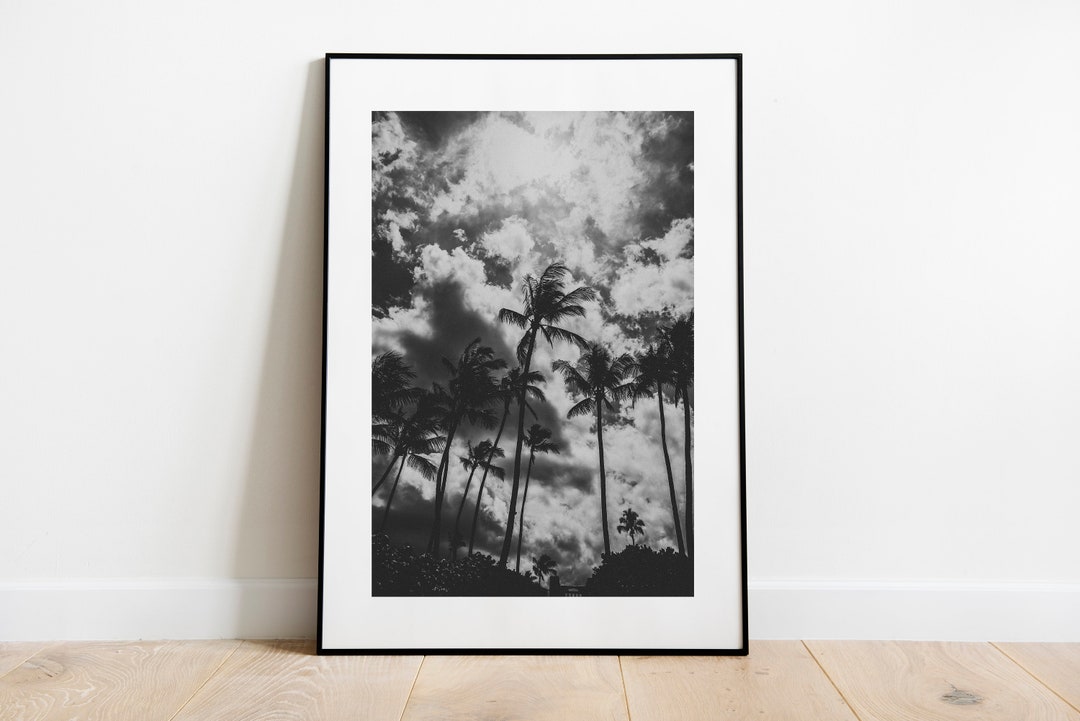 Hawaii Black and White Photo Print 023, Photography, Landscape, Home ...