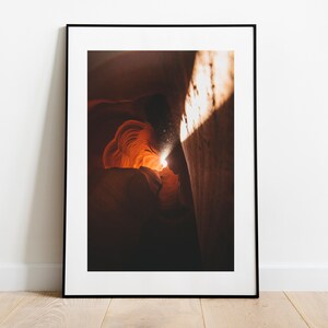 Antelope Canyon Photo Print 024, Photography, Landscape, Home Decor, Wall Decor, Boho, Minimalist