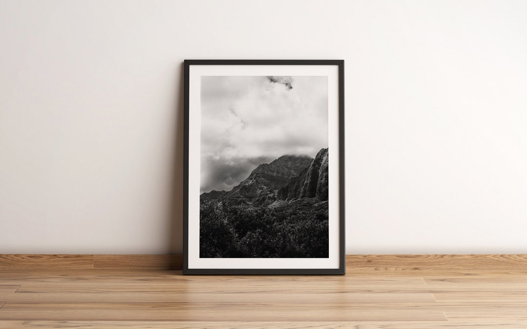 Oahu Photo Black and White Print 069, Photography, Oahu, Hawaii