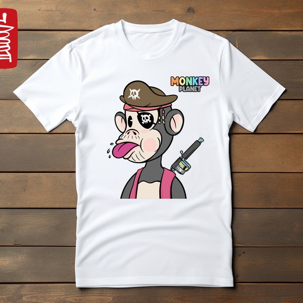 Monkey Planet 001 Pirate PNG | Digital Download For every festival | Gorra Design