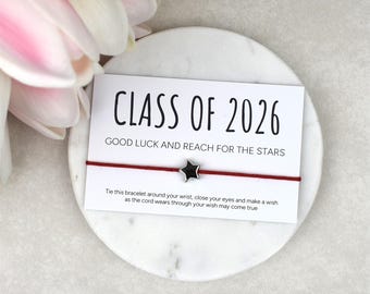 Class of 2026 - Good Luck Wish Bracelet | Class of 2026 Wish Bracelet | Class of 2026 Gift | End of School Gift | Budget Gift