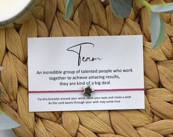 Team - Incredible Group | Work Wish Bracelet | Team Wish Bracelet | Colleague Gifting | Colleague Wish Bracelet | Bulk Gifting