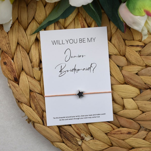 Will You Be My Junior Bridesmaid Wish Bracelet | Junior Bridesmaid Wish Bracelet | Will You Be My Proposal | Will You Be My Bracelet