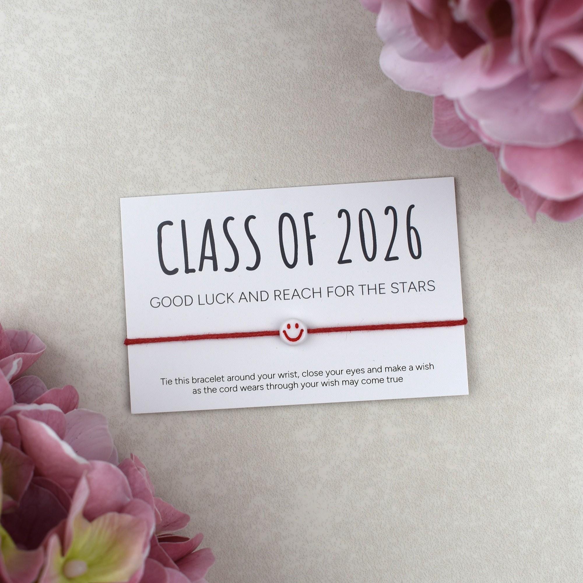 Class of 2026 Good Luck Bracelet | Exam Gift for Students | GCSE ...