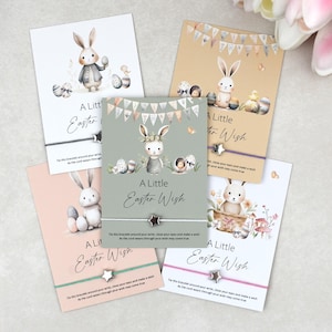 BULK 5, 10, 25, 50, 100 A Little Easter Wish Wish Bracelet | Easter Wish Bracelet | Easter Gift | Easter Gifting | Bulk Gift | PTA Gifting