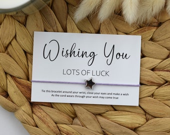 Wishing You Lots Of Luck Wish Bracelet | Good Luck Gift | Good Look Wish | Good Luck Wish Gift | Exam Gift | Exam Good Luck Gift