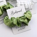 BULK - Sage Wedding Hair Scrunchie | Hair Scrunchie | Wedding Scrunchie | Wedding Proposal Gift | Bridesmaid Gift | Wedding Hair Accessories
