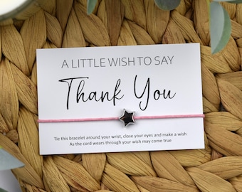 A Little Wish To Say Thank You Wish Bracelet | Thank You Gift | Thank You Gifting | Little Wish Gift | Wholesale Wish Bracelet | Bulk Gift