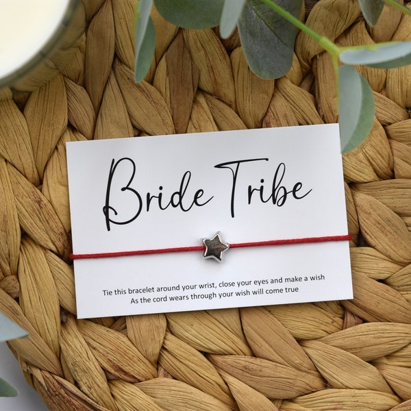 Bride Tribe Wish Bracelet |  Bride Tribe Gift | Bride Tribe Bracelet |  Hen Party Gift | Hen Party Bag | Bride Tribe Bag Filler | Bulk Gift