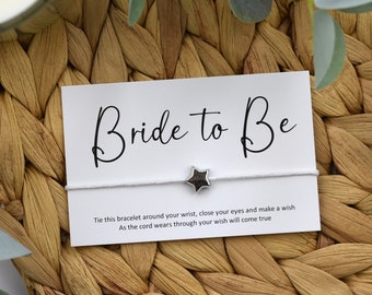 Bride to Be Wish Bracelet |  Bride to Be Gift |  Bride to Be Bracelet |  Hen Party Gift | Bride to Be Hen Gift | Hen Party | Bride to Be