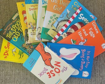Lot of 11 Dr. Seuss Big Books Children's Books, 24 Stories