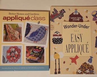 2 Crafts, Books Wonder-Under Book of Easy Applique', Better Homes and Gardens Applique' Class, Nonfiction How-To Crafts, Hobbies