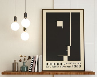 Bauhaus Print | Museum Poster | Exhibition Poster | Vintage Art | Minimalist Art | Mid Century Poster I Digital Download | Printable Art