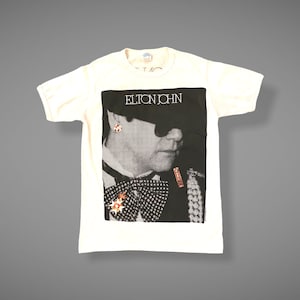 RARE Vintage Elton John 1986-87 Concert T-Shirt, Vintage Concert Tee, Vintage Elton John