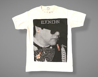 SELTENEs Vintage Elton John 1986-87 Konzert T-Shirt, Vintage Konzert Tee, Vintage Elton John
